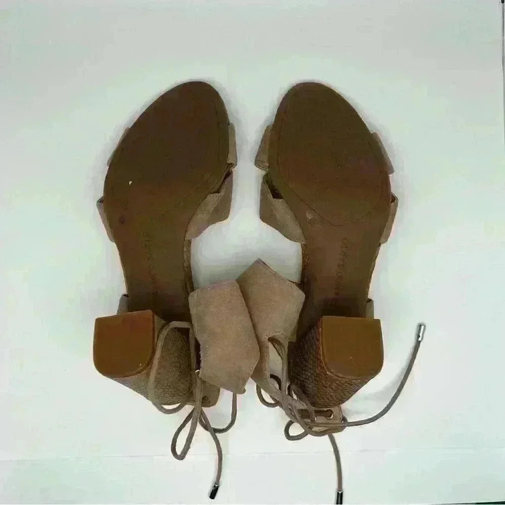 FRANCO SARTO Womens Gem Taupe Suede Heeled Dress Sandals
Size: - Picture 4 of 12